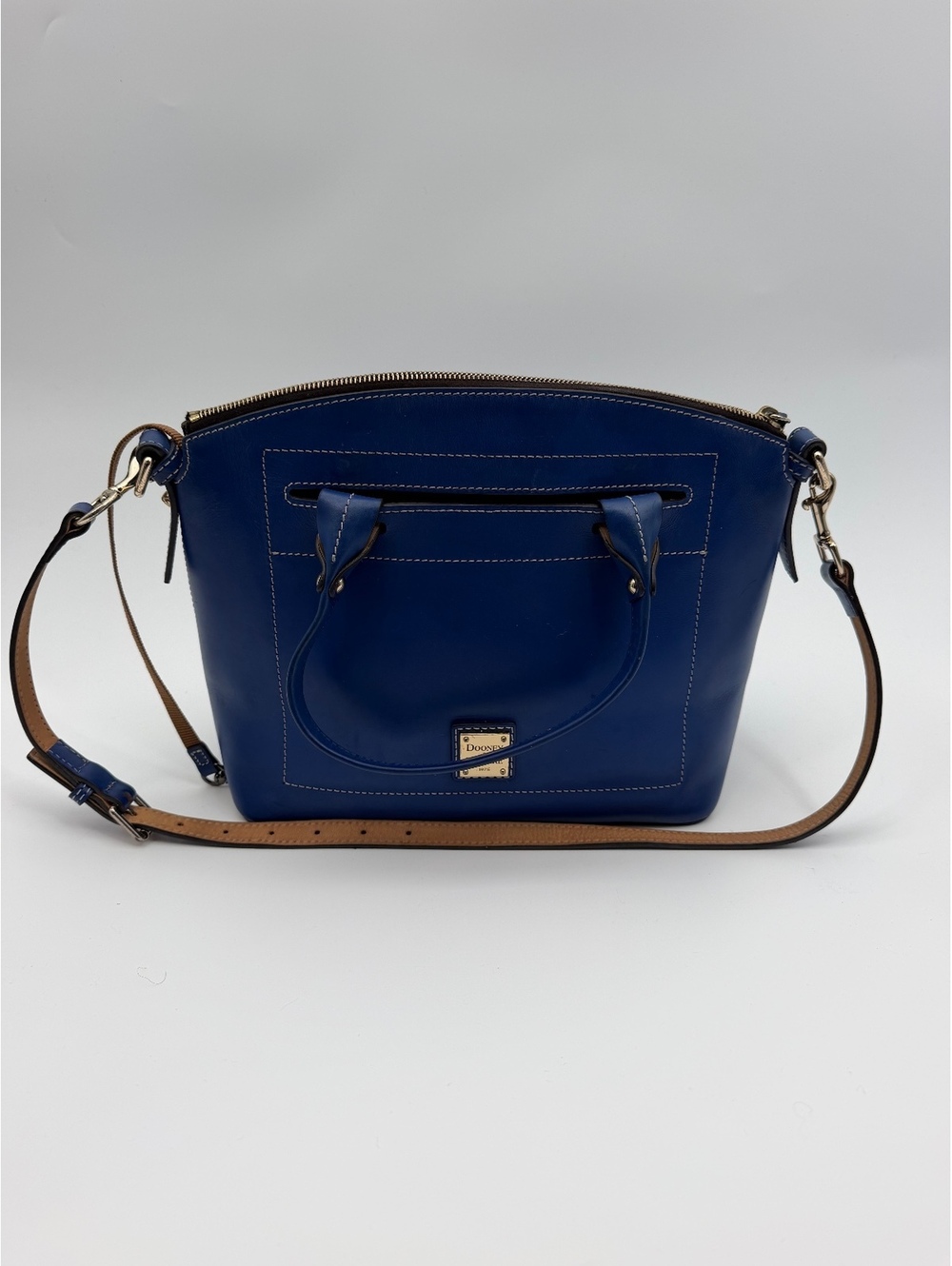 Dooney and Bourne Blue leather satchel shoulder bag